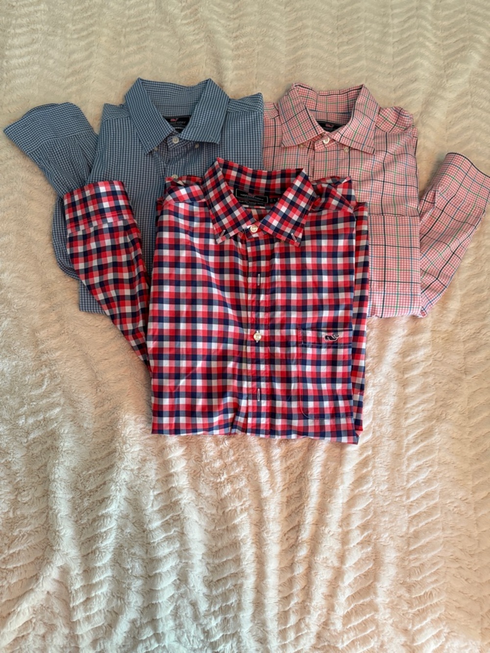 Vineyard Vines long Sleeve button downs shirts.